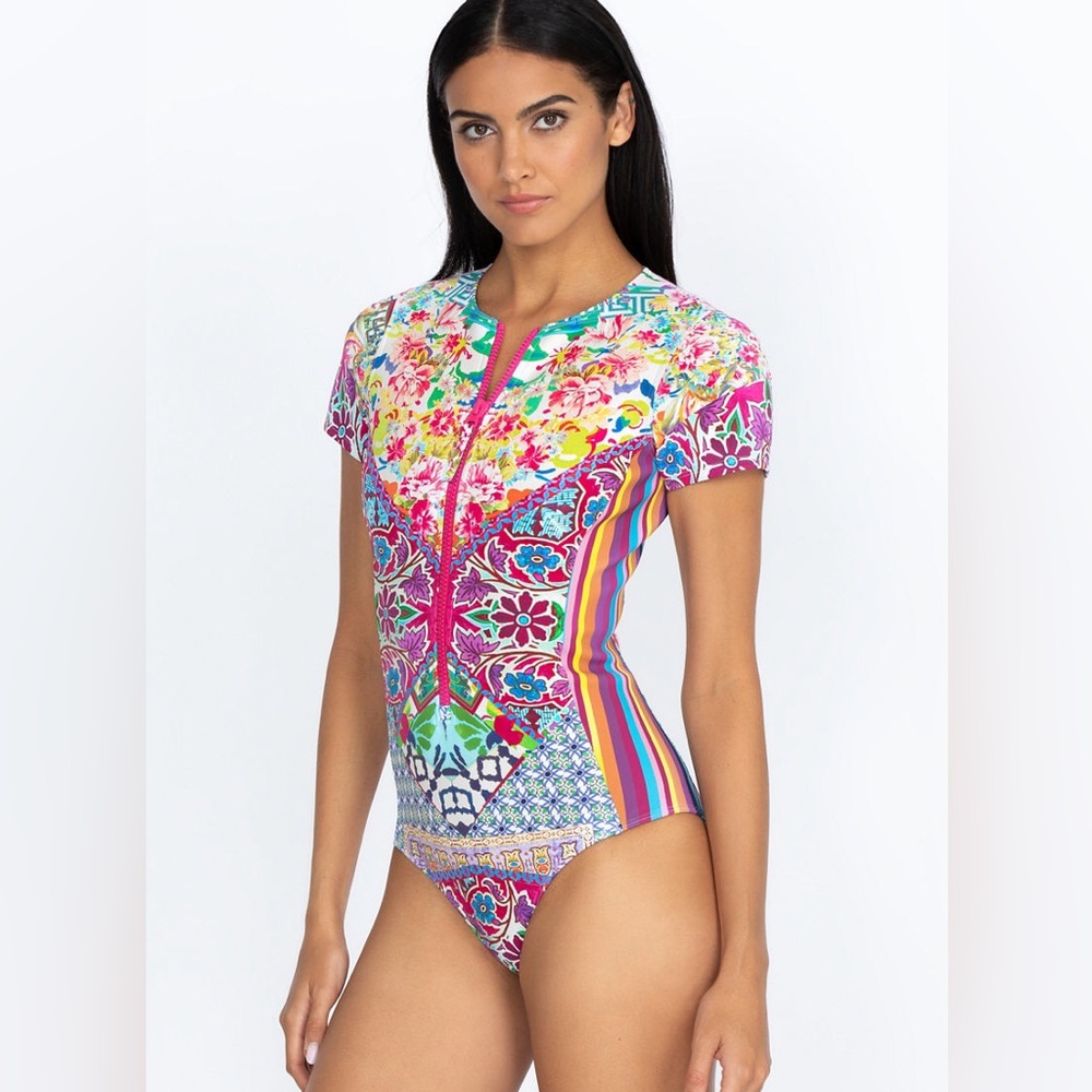 NWT JOHNNY WAS Locita Surf One Piece Swimsuit Medium M